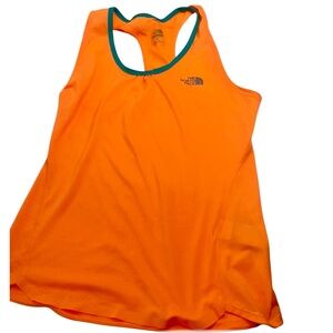 The North Face Orange Racerback Tank Top Athletic Lightweight Women’s